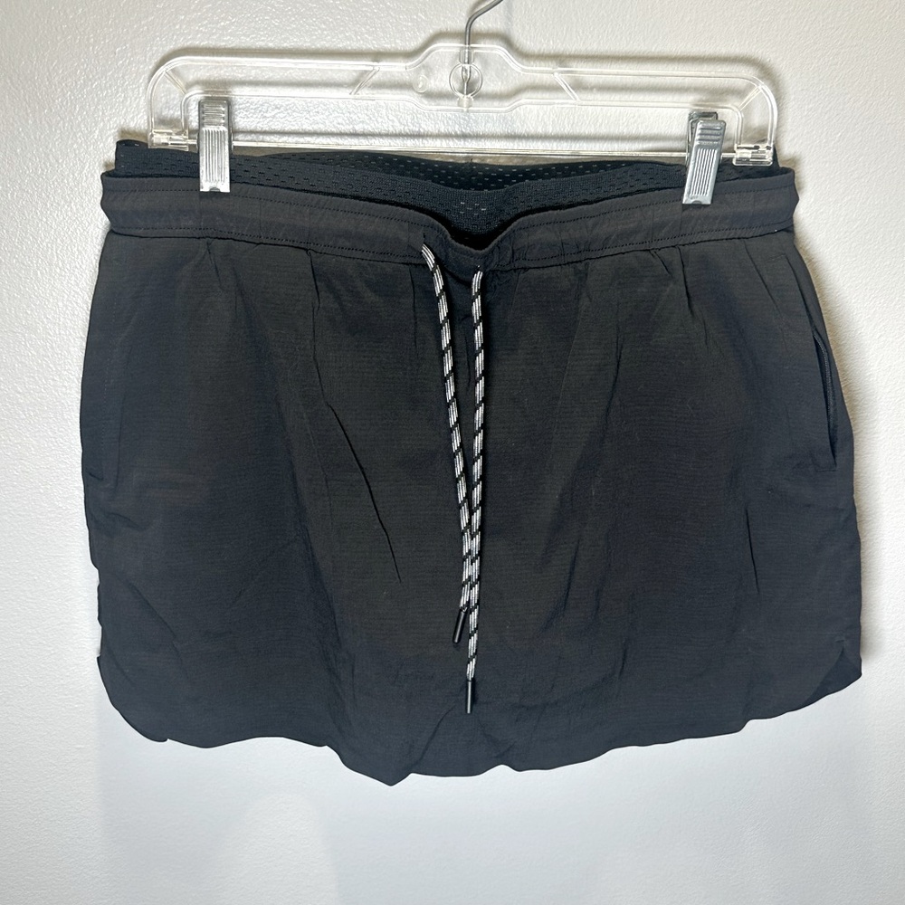 Athleta Women's Crest‎ Skort Skirt Black Active Tennis Swim Pickleball Size 10